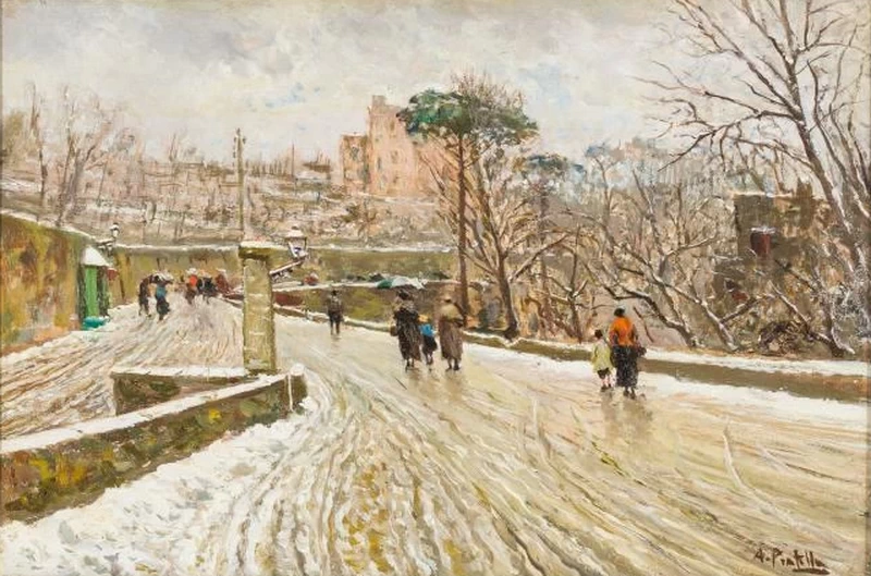 251-Viale innevato